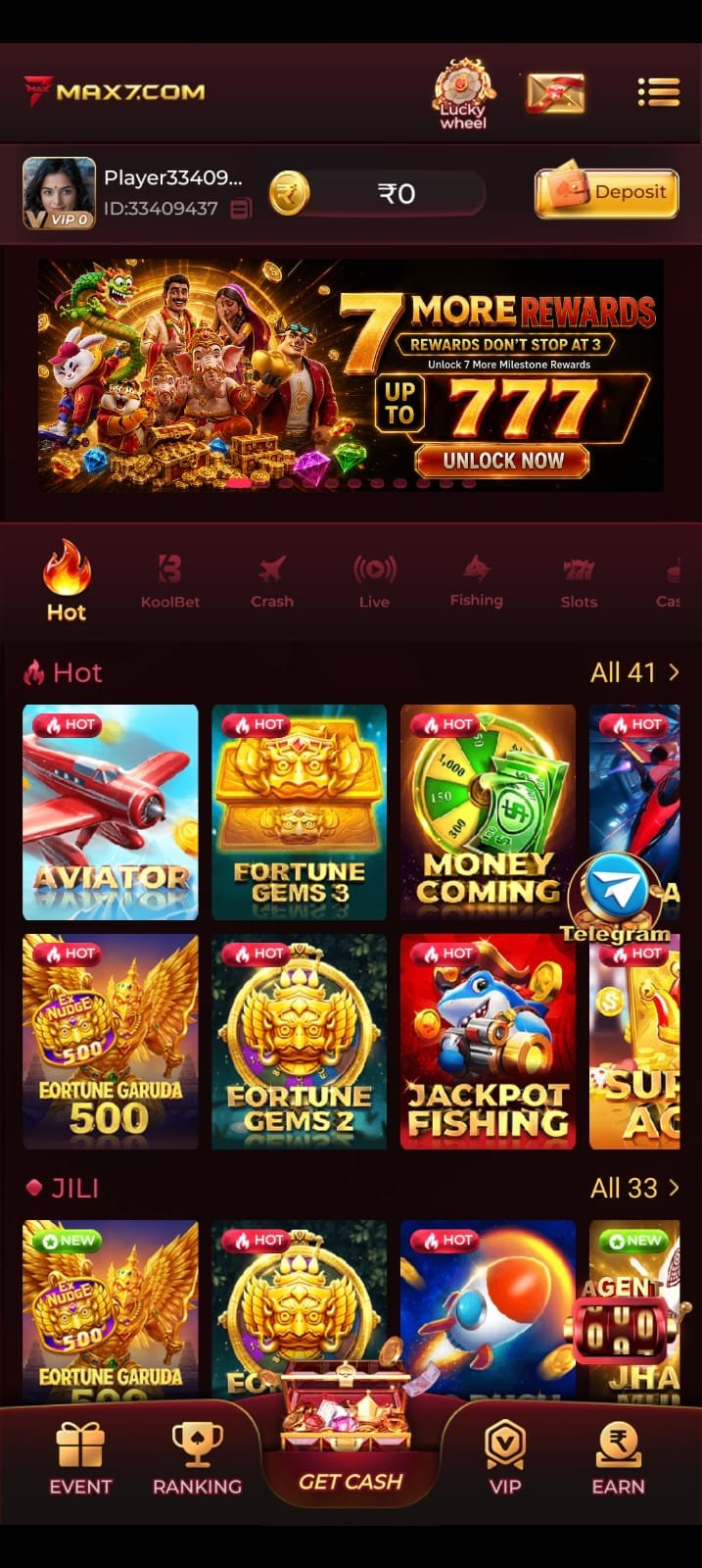 MAX7 App Interface